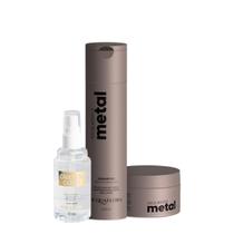 Kit Acquaflora Sequestra Metal Óleo de Coco Shampoo Tratamento (3 produtos)
