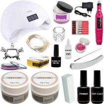 Kit Acrigel Unha Acrifix Cabine E Lixadeira Completo J5 Kit Acrigel Unha Acrifix Cabine E Lixadeira Completo J5