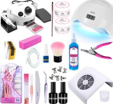 Kit Acrigel Unha Cabine Coletor E Lixadeira 30.000 Completo