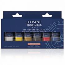 Kit Acrílica Fine Lefranc & Bourgeois 20ml 6 Cores