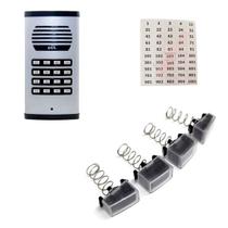 Kit Acrilico Cartela Porteiro Coletivo Analogico Tradicional 16 Pontos AGL