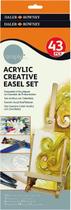 Kit Acrilico Criativo Mini Cavalete 43 Peças Daler Rowney Kit Acrilico Criativo Mini Cavalete 43 Peças Daler Rowney