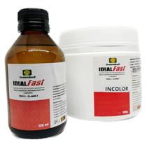 Kit Acrílico Pó 225G Incolor + Líquido 120Ml Resina Reparos