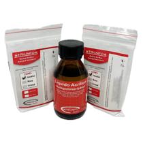 Kit Acrílico Pó Incolor 40g + Líquido 50ml Autopolimerizável Triunfo Kit Acrílico Pó Incolor 40g + Líquido 50ml Autopolimerizável Triunfo