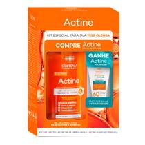 Kit Actine Darrow Gel de Limpeza 400g e Ganhe Actine Aquafluid Antioleosidade FPS 60 Sem Cor 20g