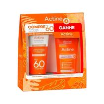 Kit Actine Protetor Solar 40g Fps60 + 40g Gel Para Limpeza Especial