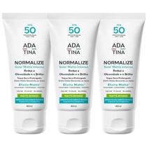Kit Ada Tina Normalize Matte Intense FPS 50 Protetor Solar Com 3 Unidades De 40ml Cada