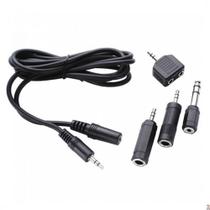 Kit Adaptador Cabo P2 St+J2 St 1,80M Com 4 Adaptadores