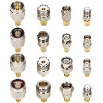 Kit Adaptador Coaxial RF TLS.Eagle - SMA, UHF, BNC, N e F (Macho/Fêmea)