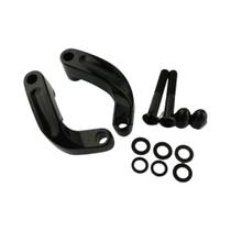Kit Adaptador De Extensão Para Espelhos De Motocicleta Em Cromado Preto Para Harley 2006-2014 Kit Adaptador De Extensão Para Espelhos De Motocicleta Em Cromado Preto Para Harley 2006-2014