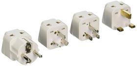 Kit adaptador de plugue de viagem CKITZE BA-4P universal 2 em 1 Kit adaptador de plugue de viagem CKITZE BA-4P universal 2 em 1