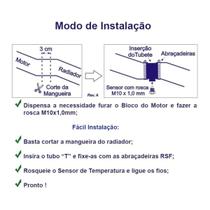 Kit adaptador de sensor de temperatura c/ tubete 31,8mm ka32