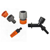 Kit Adaptador Engate Esguicho E Torneira Plástica 1/2 x 3/4 Kit Adaptador Engate Esguicho E Torneira Plástica 1/2 x 3/4