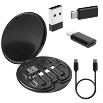 Kit Adaptador para Celular Lightning Micro USB V8 E Tipo C