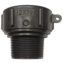 Kit Adaptador para Ibc Polietileno Fêmea 2" X Macho 1.1/2" Bsp - 3 Unidades - Lupus