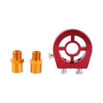 Kit Adaptador Universal De Alumínio Para Medidor De Temperatura E Pressão De Óleo Com Placa Sandwich