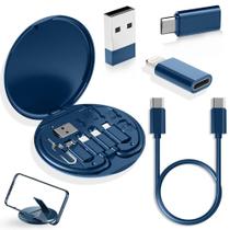 Kit Adaptador USB YANZIE com Organizador de Viagem e 3 Adaptadores Kit Adaptador USB YANZIE com Organizador de Viagem e 3 Adaptadores