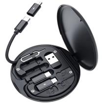 Kit Adaptadores 3 em 1 USB, Micro USB V8, TypeC e iOS KPHM0045 Kit Adaptadores 3 em 1 USB, Micro USB V8, TypeC e iOS KPHM0045