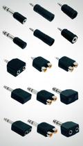 Kit Adaptadores Áudio P2 P10 RCA Diversos Conectores