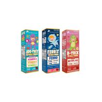 Kit Ade Trix + B-Trix + Ferrix Morango Flora Nativa Especificação:Morango Kit Ade Trix + B-Trix + Ferrix Morango Flora Nativa Especificação:Morango