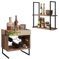 Kit Adega Espelhada E Prateleira D01 Design Demolição Kit Adega Espelhada E Prateleira D01 Design Demolição