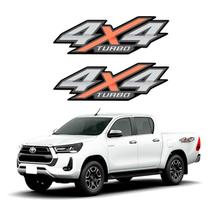 Kit Adesivo 4x4 Turbo Power Hilux 2016 2017 2018 2019 2020