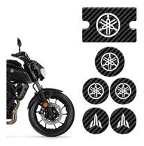 Kit Adesivo Alto Relevo Yamaha Mt-07 Freio/radiador Carbono
