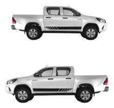 Kit Adesivo Caminhonete Hilux Toyota Faixas Lateral Em Vinil