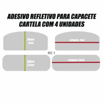 Kit Adesivo Capacete Refletivo Moto RC1