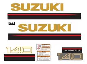 Kit Adesivo Capô Motor De Popa Suzuki 140 Hp 1997