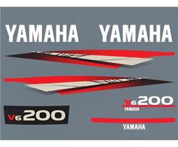 Kit Adesivo Capô Motor De Popa Yamaha 200 Hp V6 Kit Adesivo Capô Motor De Popa Yamaha 200 Hp V6
