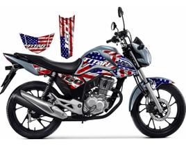 Kit Adesivo Carenagem Honda Cg Titan 160 2019 Eua Estilizado