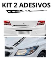 Kit Adesivo Carro Onix Chevrolet Faixa Traseira Capô E Vini