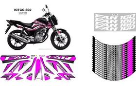 Kit Adesivo Cg160 Fan Carenagem Kit Friso Roda Ano 2016/.. Kit Adesivo Cg160 Fan Carenagem Kit Friso Roda Ano 2016/..