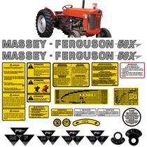 Kit Adesivo Compatível Emblema Trator Massey Ferguson Mf 50x Kit Adesivo Compatível Emblema Trator Massey Ferguson Mf 50x