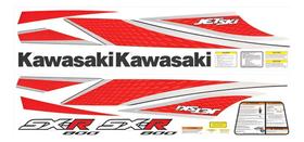 Kit Adesivo compatível Jet Ski Kawasaki SXR 800 07 Vermelho Kit Adesivo compatível Jet Ski Kawasaki SXR 800 07 Vermelho