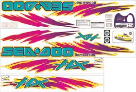 Kit Adesivo Compatível Jet Ski Sea-Doo HX 95