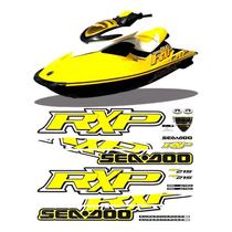 Kit Adesivo Compatível Jet Ski Sea-Doo RXP 215 2009 Amarelo