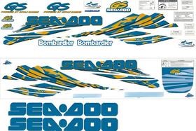 Kit Adesivo Compatível Jet Ski Seadoo GS 98 Azul
