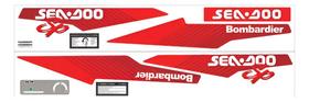 Kit Adesivo Compatível Jet Ski Seadoo SP92 Vermelho