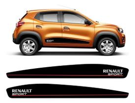Kit Adesivo Compatível Lateral Compatível Renault Kwid