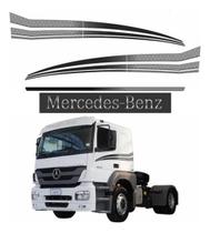 Kit Adesivo Compatível Mercedes Benz Axor + Tapa Sol