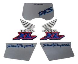 Kit Adesivo Compatível Moto Honda XLS 1994 Preto Kit Adesivo Compatível Moto Honda XLS 1994 Preto