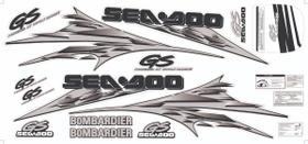 Kit Adesivo compatível Seadoo GS 2000 Preto