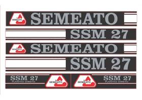 Kit Adesivo Compatível Semeadora Semeato SSM 27