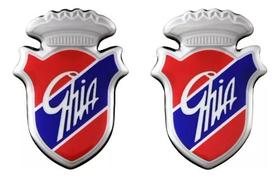Kit Adesivo Emblema Coluna Antigo Ford Ghia Resinado Relevo Kit Adesivo Emblema Coluna Antigo Ford Ghia Resinado Relevo