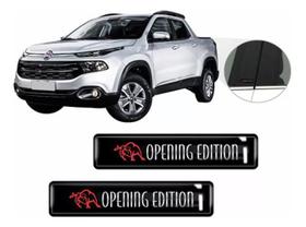 Kit Adesivo Emblema Lateral Coluna Toro Opening Resinado 3D