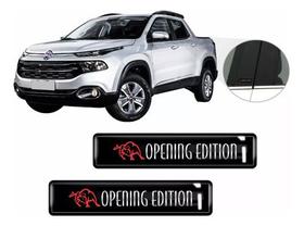 Kit Adesivo Emblema Lateral Coluna Toro Opening Resinado 3d
