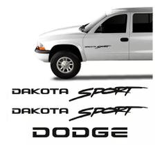 Kit Adesivo Emblema Lateral Traseiro Dodge Dakota Sport Pre