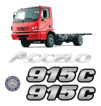 Kit Adesivo Emblema Mercedes Benz 915 C Accelo Logo Resinado Kit Adesivo Emblema Mercedes Benz 915 C Accelo Logo Resinado